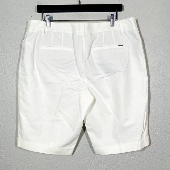 NEW! WHBM Smooth Stretch Bermuda Shorts White - 14 - Picture 6 of 7